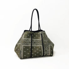 Bandana Neoprene Tote - Olive