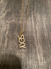 Sexy Gold Bling Pendant on Gold Adjustable Chain