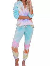 Pastel Swirl Lightweight Tiedye Lounge Set