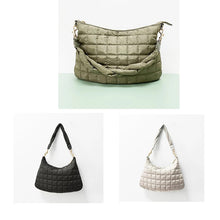 Nylon Puffer ShoulderBag - Olive, Black or Ivory