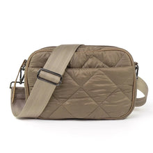 Quilted Puffer Crossbody - Tan, Black or Olive