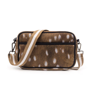 Spotted Fawn Neoprene Crossbody Bag