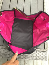 Green Camo with Neon Orange/Pink Stripe Neoprene Tote bag 🧡💗
