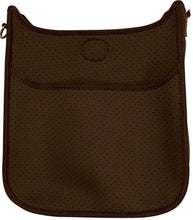 PERFORATED NEOPRENE MESSENGER-STRAP NOT INCLUDED!!!!!!! - COFFEE W/ GOLD HARDWARE