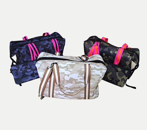 Camouflage Neoprene Duffel Bag - Assorted Colors