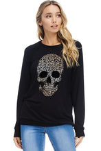 LEOPARD SKULL TOP - Blue Camo, Black or Charcoal