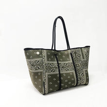 Bandana Neoprene Tote - Olive