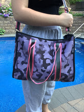 Neoprene Tote Bag - Purple Camo