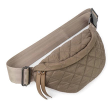 Quilted Puffer Fanny Pack - Tan, Black or Olive