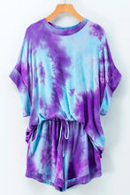 TIE DYE DOLMAN TOP N BOTTOM SET - 💚 JADE/PURPLE 💜. Clearance!