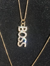 Boss Gold Bling Charm on Adjustable Gold Chain