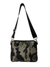 Small Neoprene Crossbody with Strap - Camoflauge or Leopard Metallic