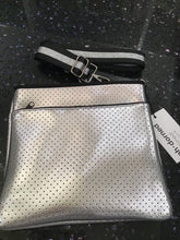 METALLIC ZIPPER NEOPRENE MESSENGER