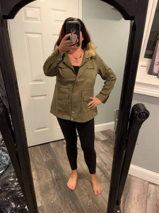 Lightweight Hooded Zippered Jacket - Olive or Black. Clearance!