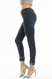 KanCan Dark Mid Rise Super Skinny Jeans